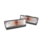 ไฟหรี่ ไฟหรี่ในกันชน ข้างซ้าย+ขวา 2 ชิ้น สีขาว สำหรับ Toyot Corolla KE70 E70 TE70 4 Door คริสตัล ปี 1979-1987